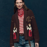 The Lasso Lodge Cardigan Umber