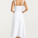 Veena Dress White