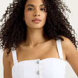 Veena Dress White