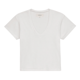 The V-Neck Tee True White