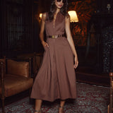 Kolton Dress Sepia Brown