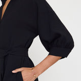 Kate Belted Dress Black Onyx