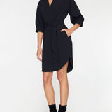 Kate Belted Dress Black Onyx