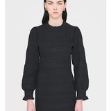 Elisa Smocked Dress Navy