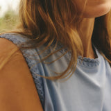 Logan Crew Neck Tank Mediterranean Blue