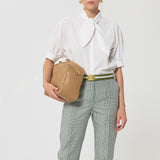 Candyce Shirt Ecru Ribbed