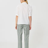 Candyce Shirt Ecru Ribbed