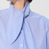 Candyce Shirt Blue w/ Thin Stripes