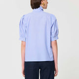 Candyce Shirt Blue w/ Thin Stripes
