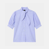Candyce Shirt Blue w/ Thin Stripes