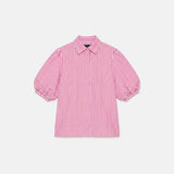 Caly Shirt Red Striped Poplin