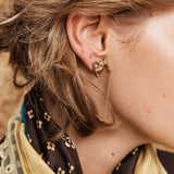 DJANGO ROSE & BOW FRINGED EARRINGS