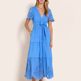 Radhika Long Dress Fiucci Blue