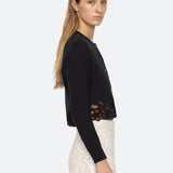 Iyla Lace Cadigan Black