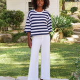 Presley Oversized Tee Nautical Stripe
