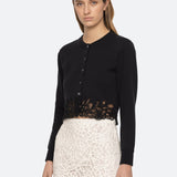 Iyla Lace Cadigan Black