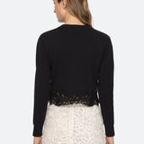 Iyla Lace Cadigan Black