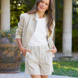 Mini Belfast Cropped Peacoat Cement