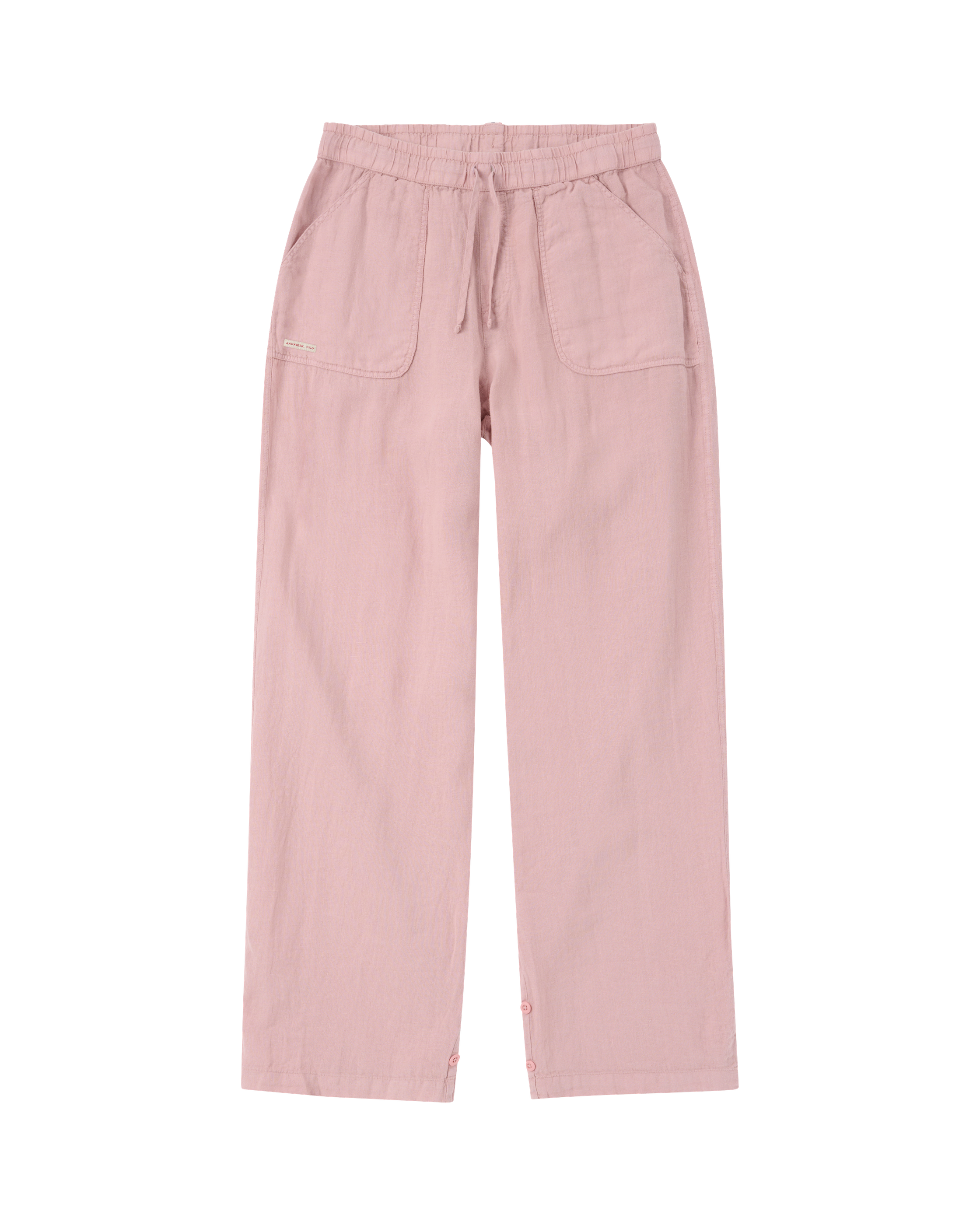 Safari Linen Pants Womens Apricot front