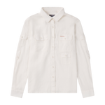 Traveller's Linen Shirt Womens White front