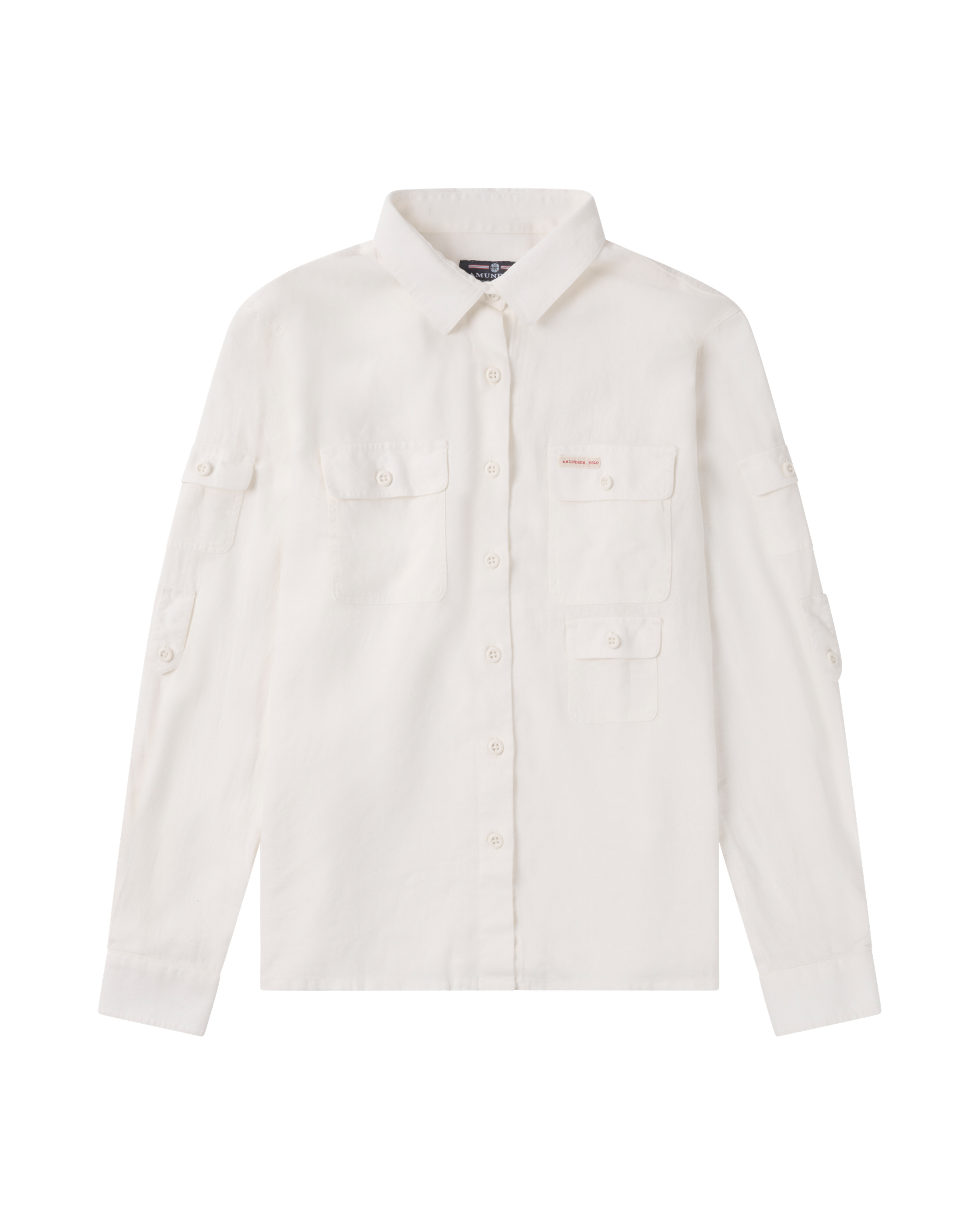 Traveller's Linen Shirt Womens White front