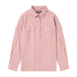 Traveller's Linen Shirt Womens Faded Peony Pink front