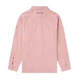 Traveller's Linen Shirt Womens Faded Peony Pink back