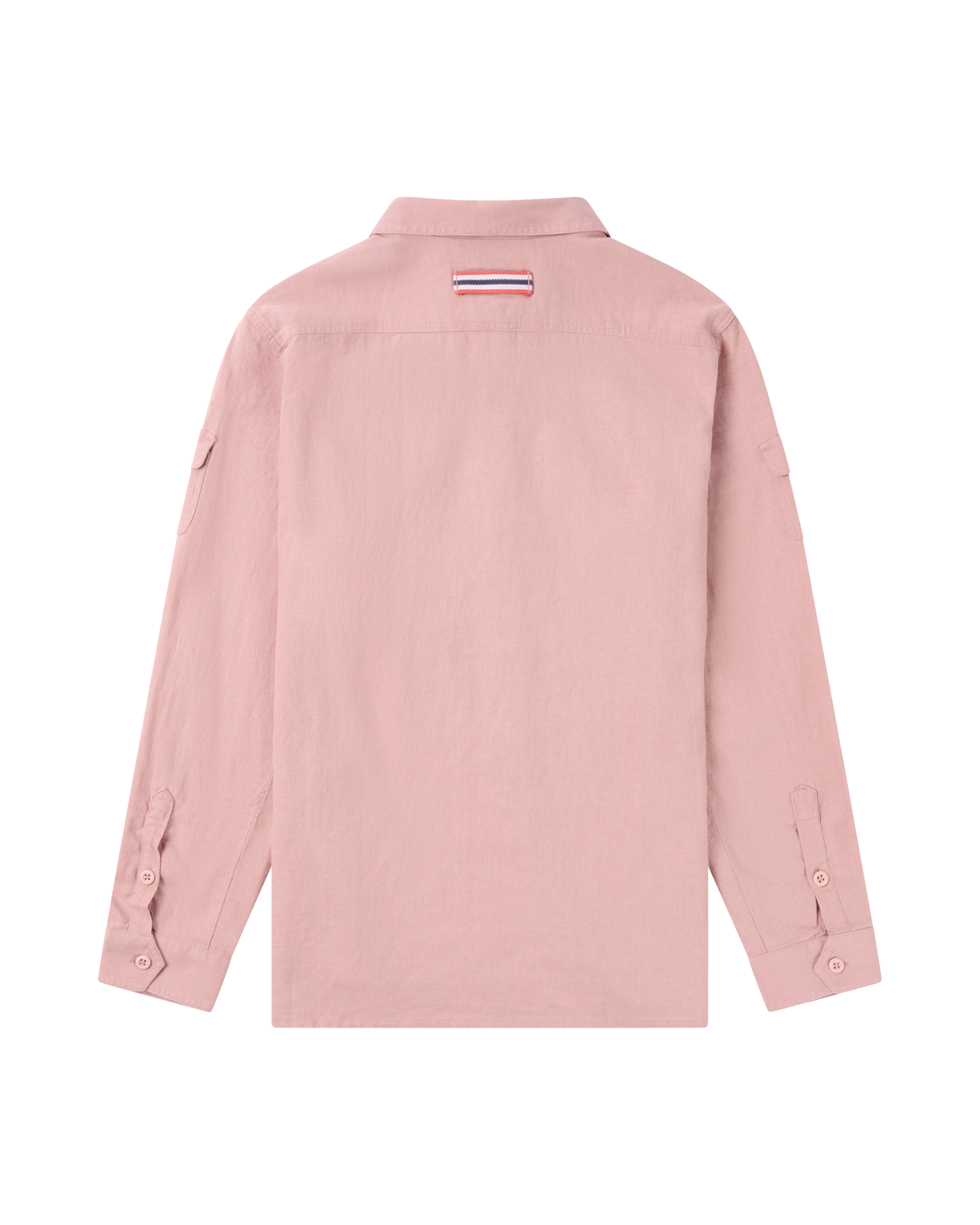 Traveller's Linen Shirt Womens Faded Peony Pink back