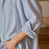 Eileen Button-Up Shirt Gray Blue