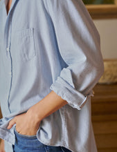 Eileen Button-Up Shirt Gray Blue