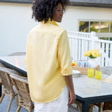 Eileen Relaxed Button-Up Shirt Lemon