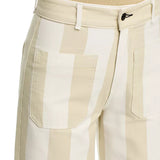Cropped Sailor Jean Sand Stripe