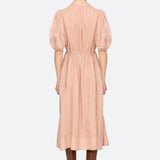 Anise Puff Sleeve Dress Pink