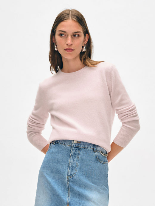 Cashmere Crewneck Portrait Pink
