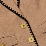 Wylla Tweed Blazer Cappuccino/Black
