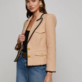 Wylla Tweed Blazer Cappuccino/Black