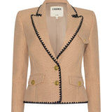 Wylla Tweed Blazer Cappuccino/Black