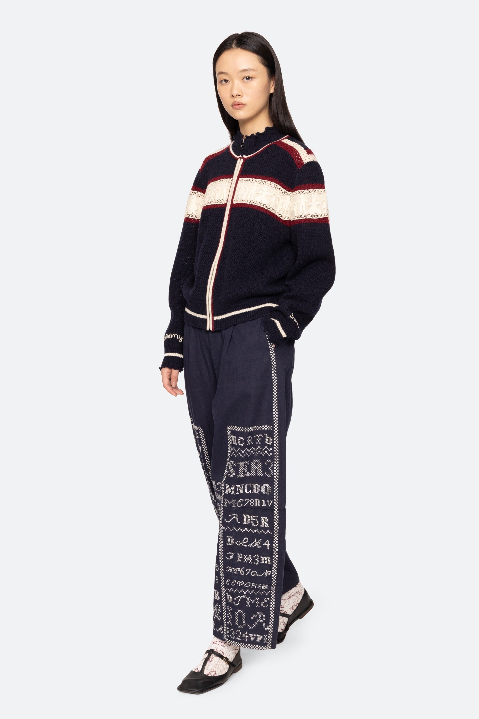 HESTER SOLID ZIP CARDIGAN (D1)