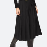 ELISA TROPICAL WOOL BELTED CULOTTES (D2)