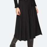 ELISA TROPICAL WOOL BELTED CULOTTES (D2)