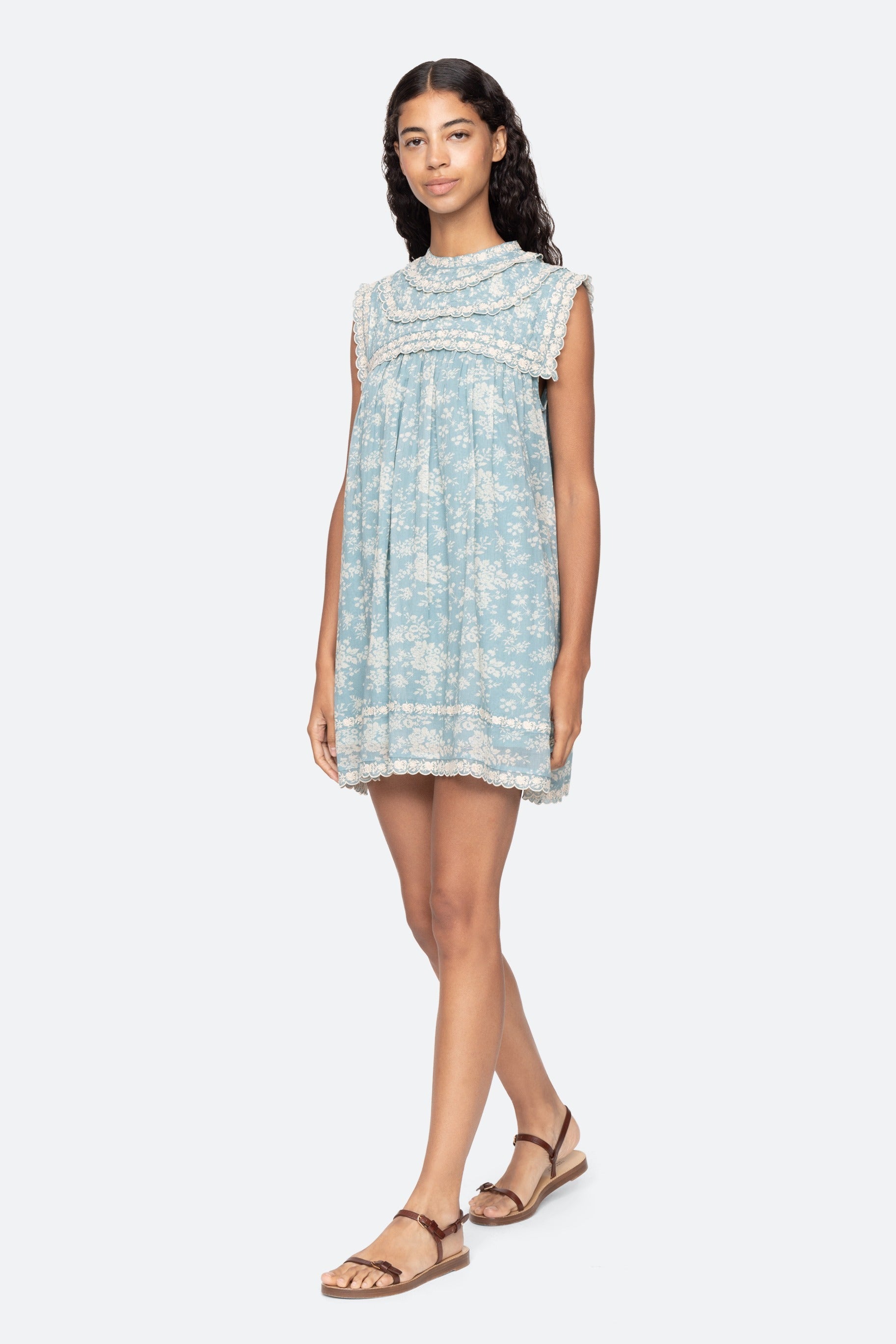 KIRSTEN PRINT FLARED MINI DRESS (D2)
