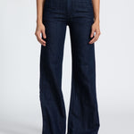 denim trouser indigo linen