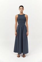 Bateau Cut Out Dress Graphite