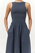 Bateau Cut Out Dress Graphite