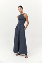Bateau Cut Out Dress Graphite