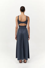 Bateau Cut Out Dress Graphite