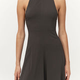 Cut Away Maxi Dress Black Olive