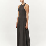 Cut Away Maxi Dress Black Olive