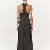 Cut Away Maxi Dress Black Olive