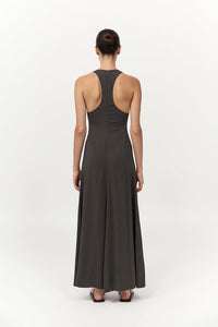 Cut Away Maxi Dress Black Olive